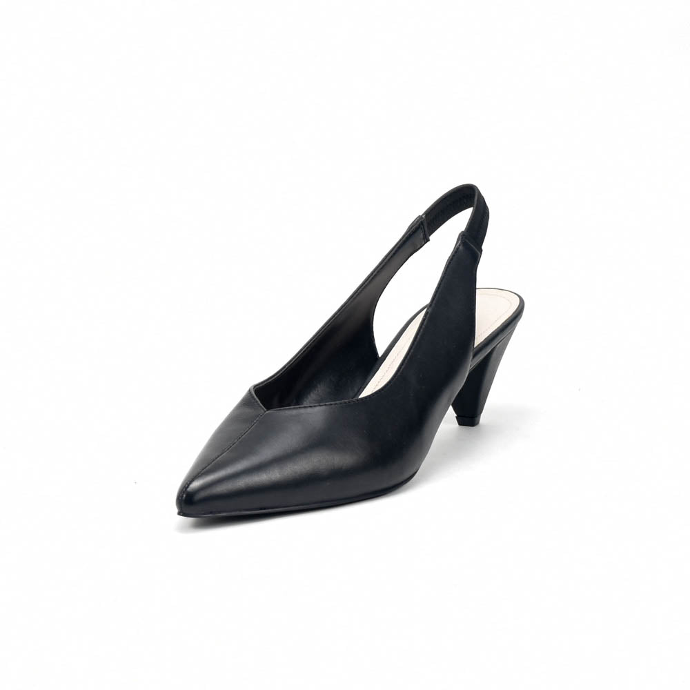 André Escarpins Slingback Élégants Noir Femme