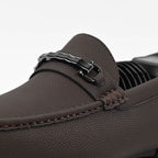 Massimo Mocassins Élégants en Cuir Marron Homme