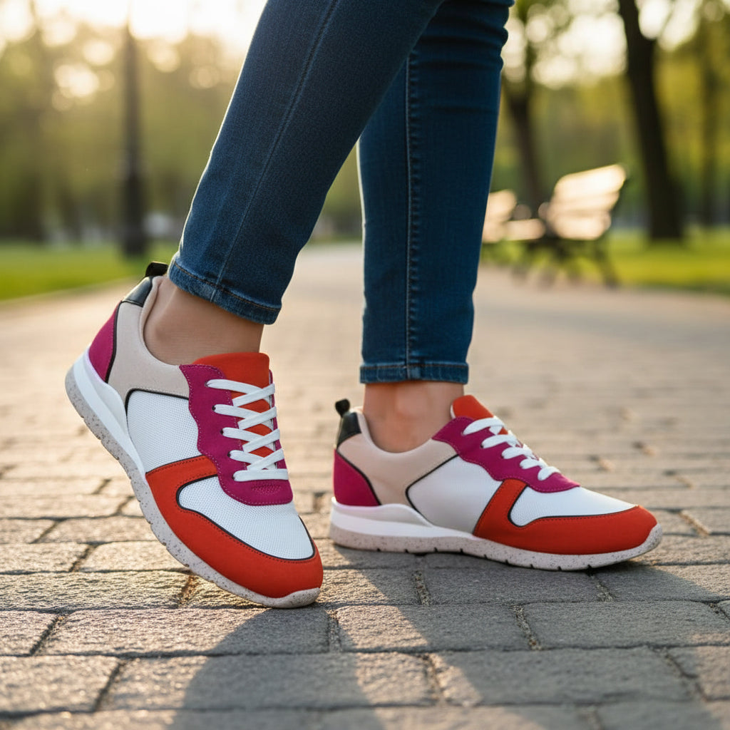 André Baskets Multicolores Style Urbain Femme
