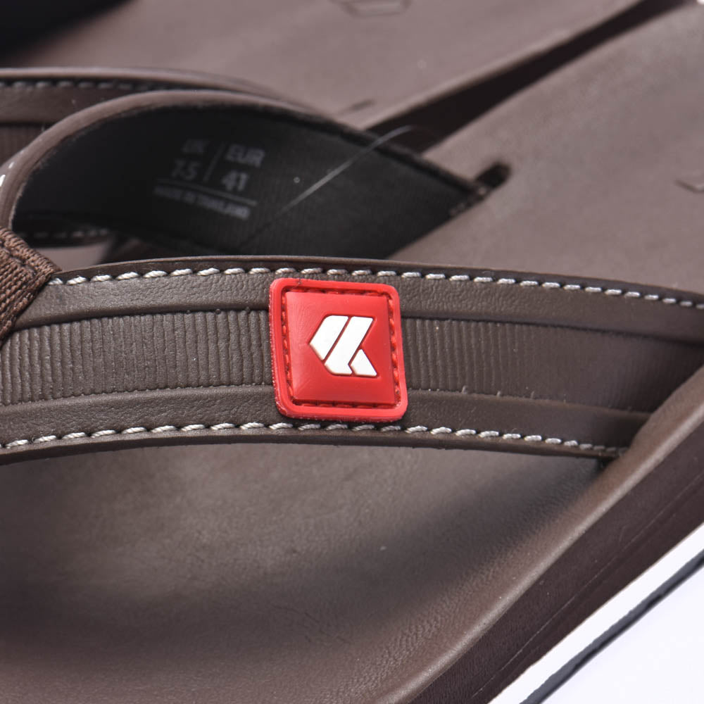 Kito Claquettes Tongs Confortables Marron Homme