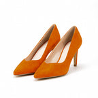 André Escarpins Beth Daim Orange Élégants Femme