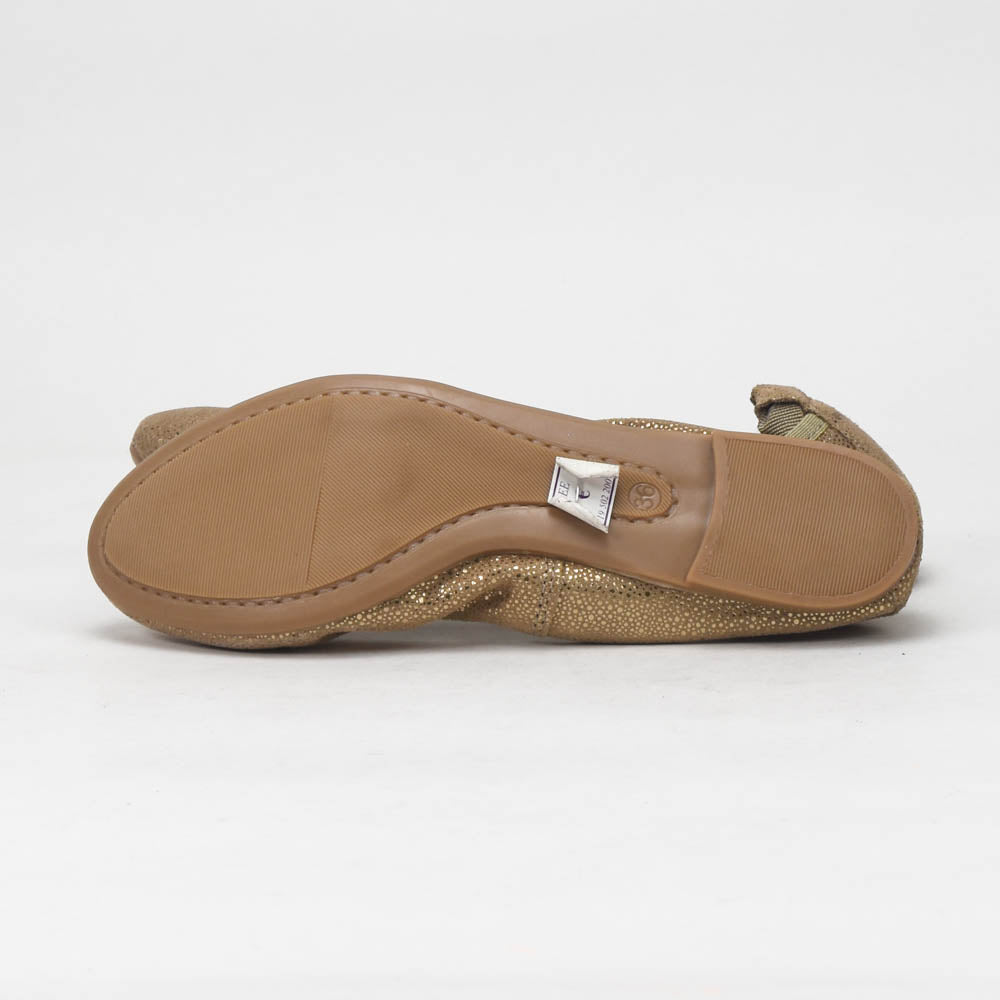 André Ballerines Dorées Confortables Femme