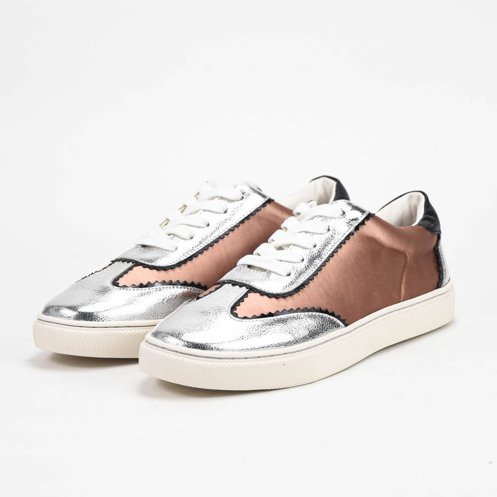 André Baskets Basses Design Bicolore Femme