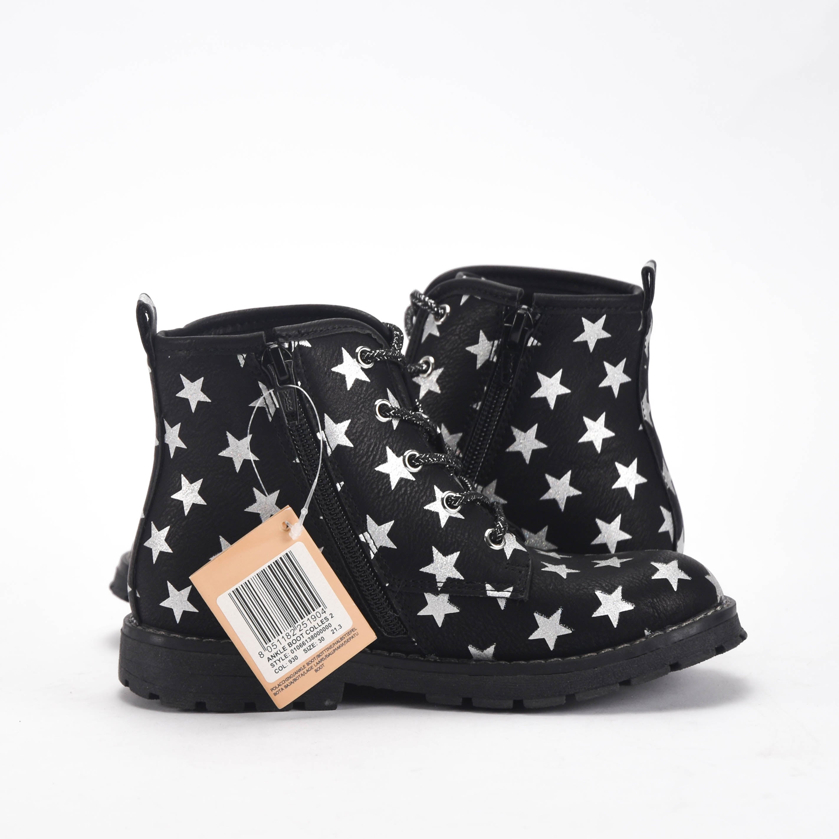 Chicco Bottines à Étoiles Argentées pour Fille