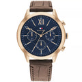 Tommy Hilfiger Montre Chronographe Cadran Bleu Homme