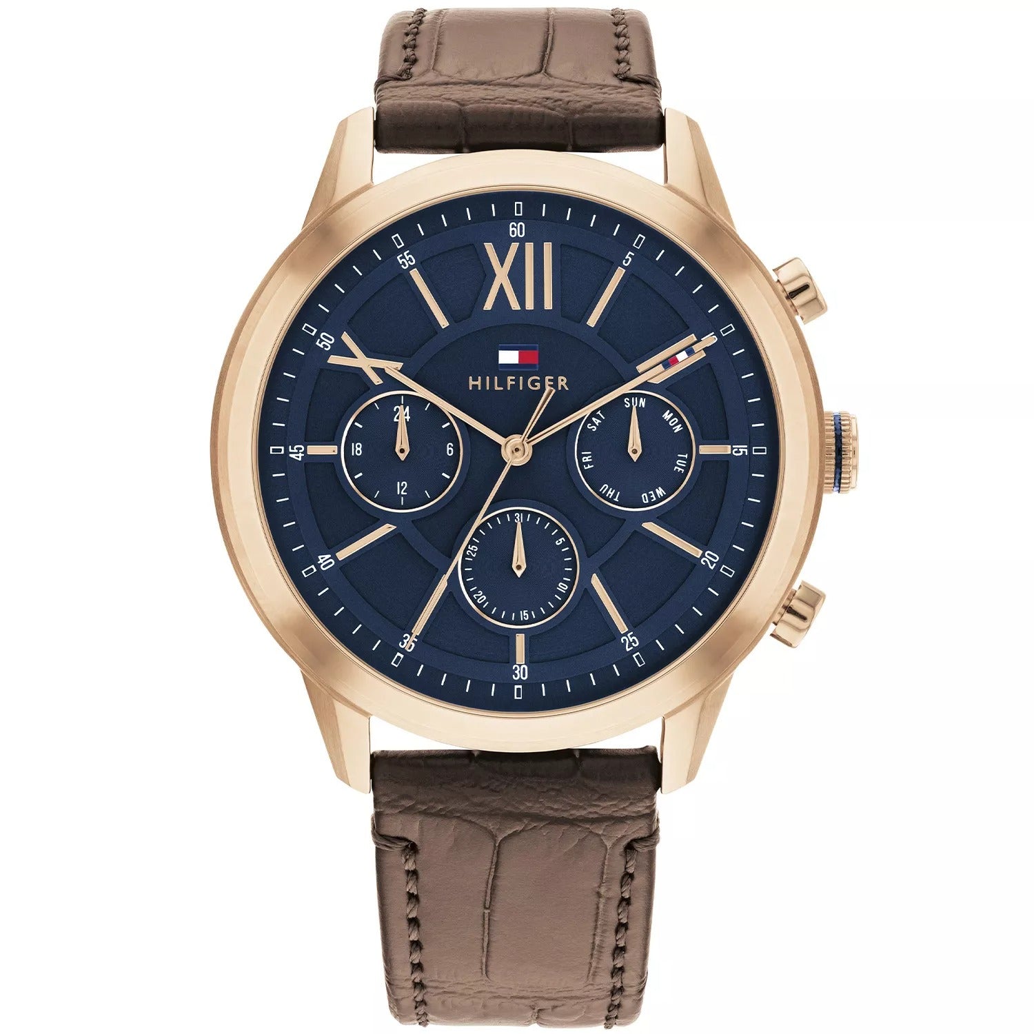 Tommy Hilfiger Montre Chronographe Cadran Bleu Homme