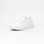 Massimo Baskets Basses Minimalistes Blanc Homme