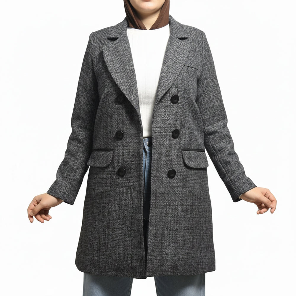 Kimland Veste Blazer Élégante Texturée Femme