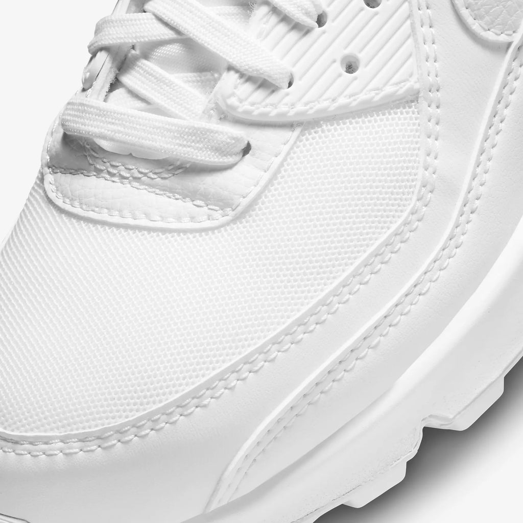 Nike Air Max 90 Baskets en Cuir Blanc Confortables