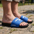 Hi-Tec Core Slide Claquettes Confortables Homme Bleu et Noir