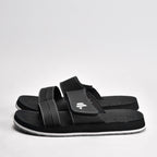 Kito Sandales Confortables à Scratch Noir Homme