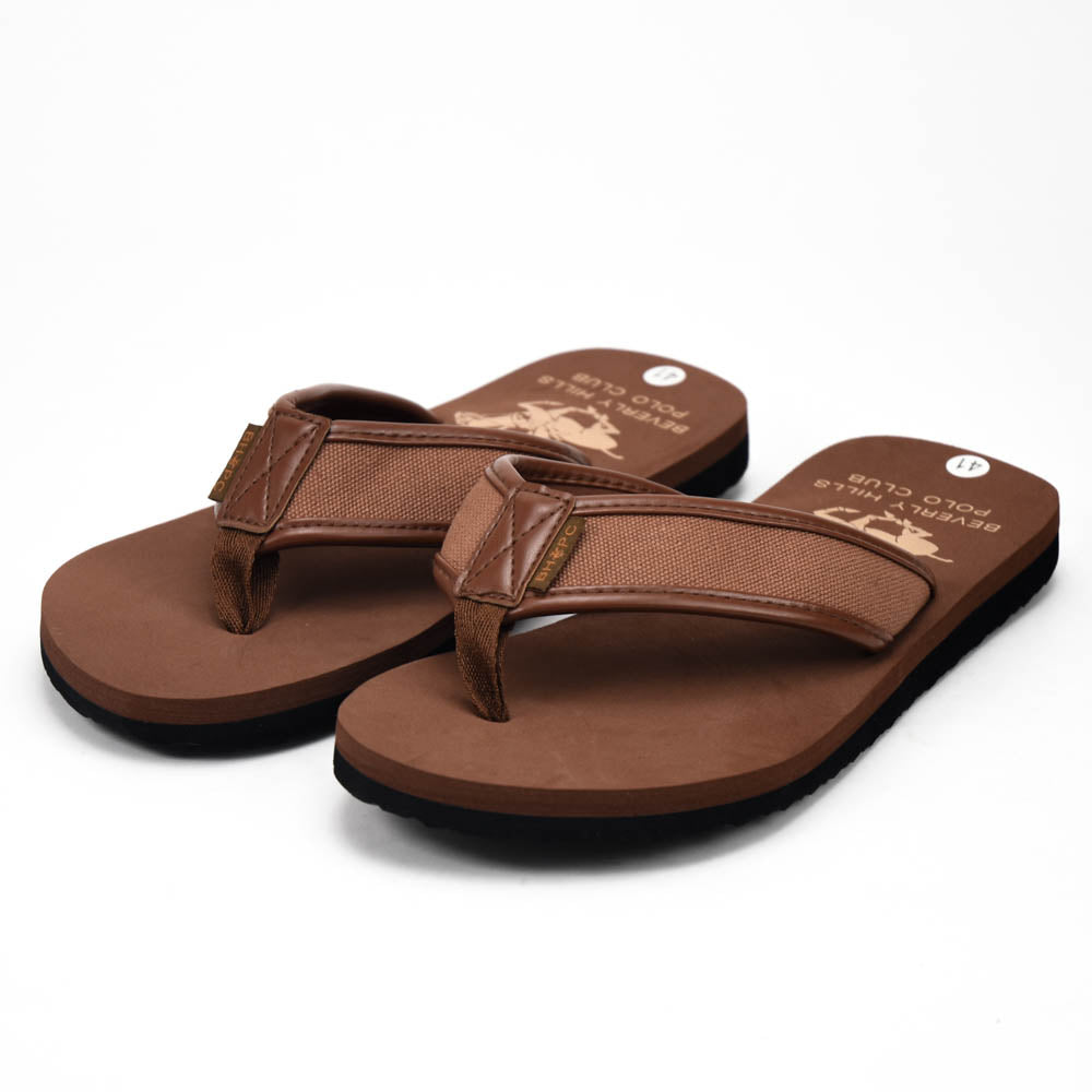 Beverly Hills Polo Club Claquettes Confortables Marron Homme