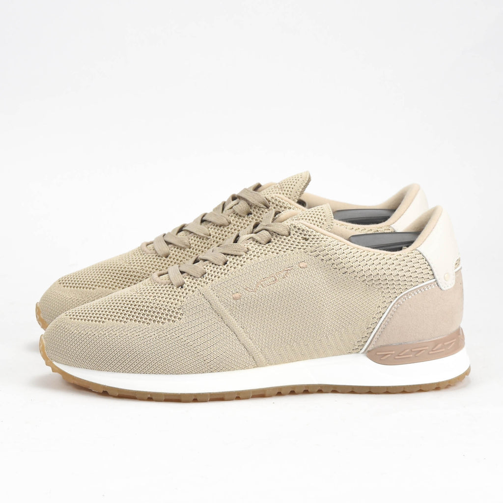 VO7 Sneakers Milan Knit Respirantes Beige Homme
