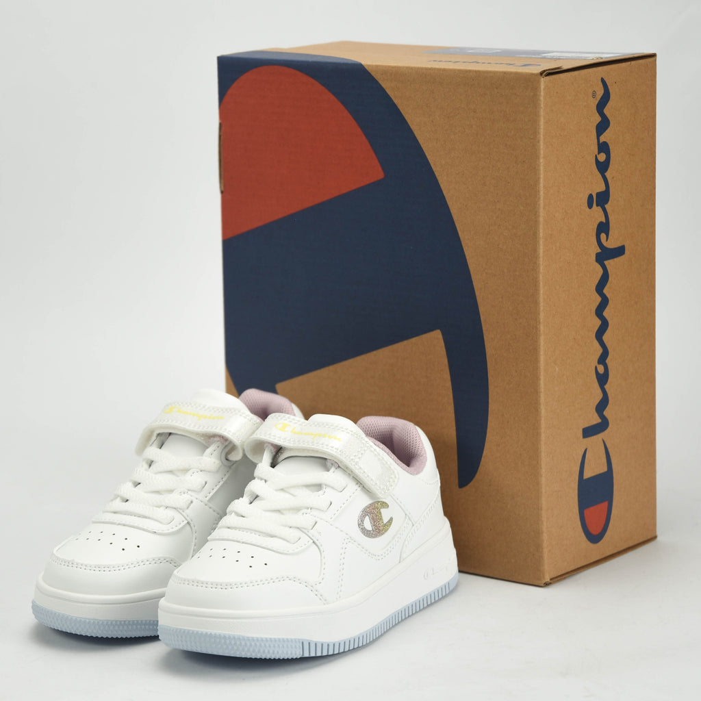 Champion Baskets Basses à Scratch et Paillettes Fille