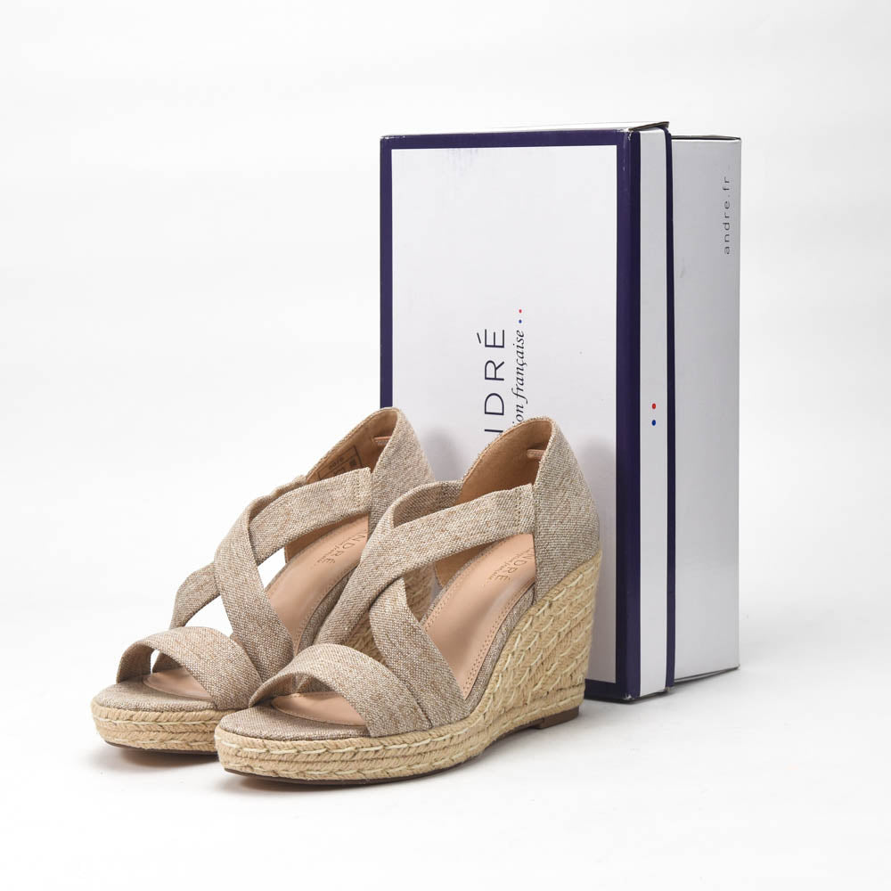 André Espadrilles Compensées Élégantes Femme