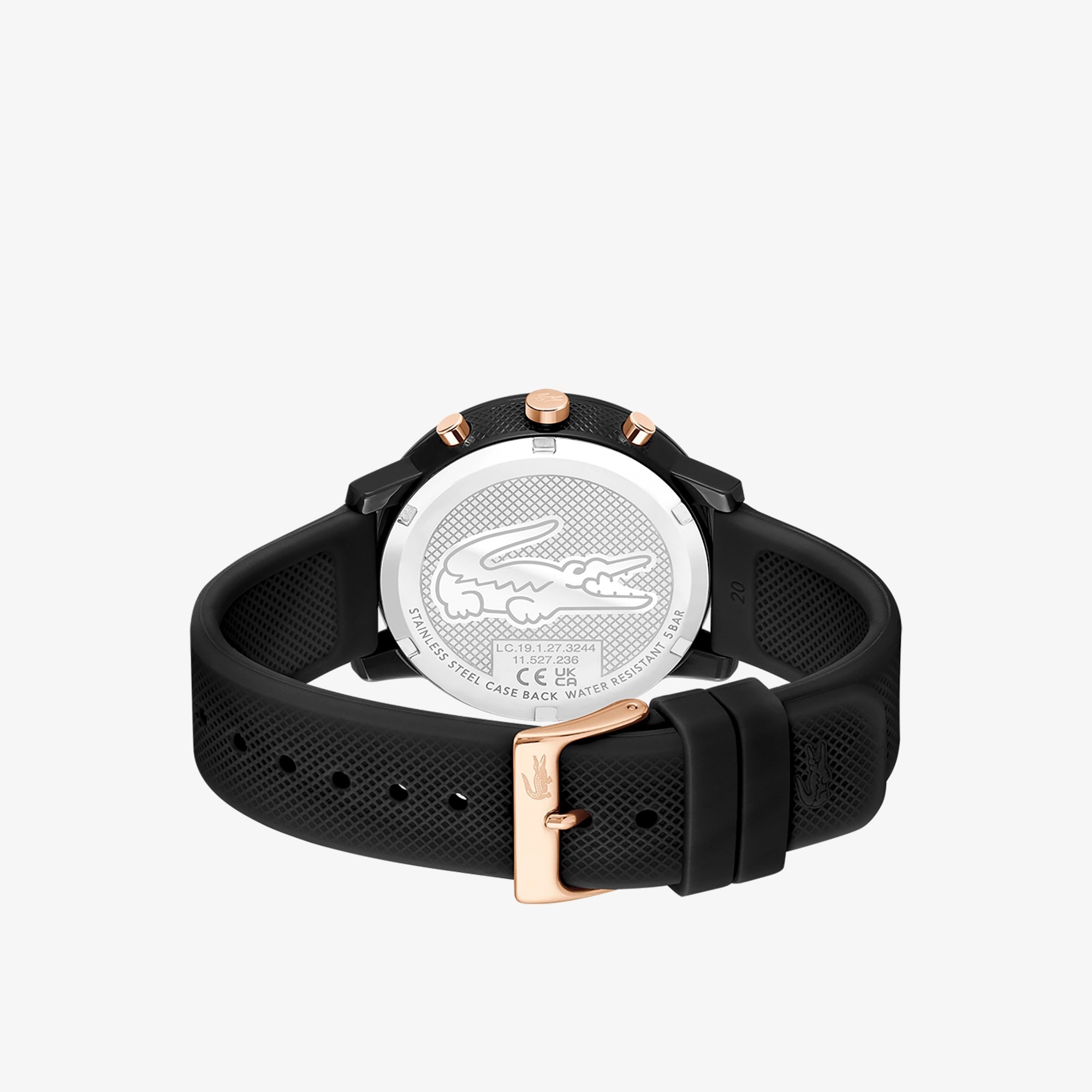 Lacoste Montre Chronographe Bracelet Silicone Élégante Homme
