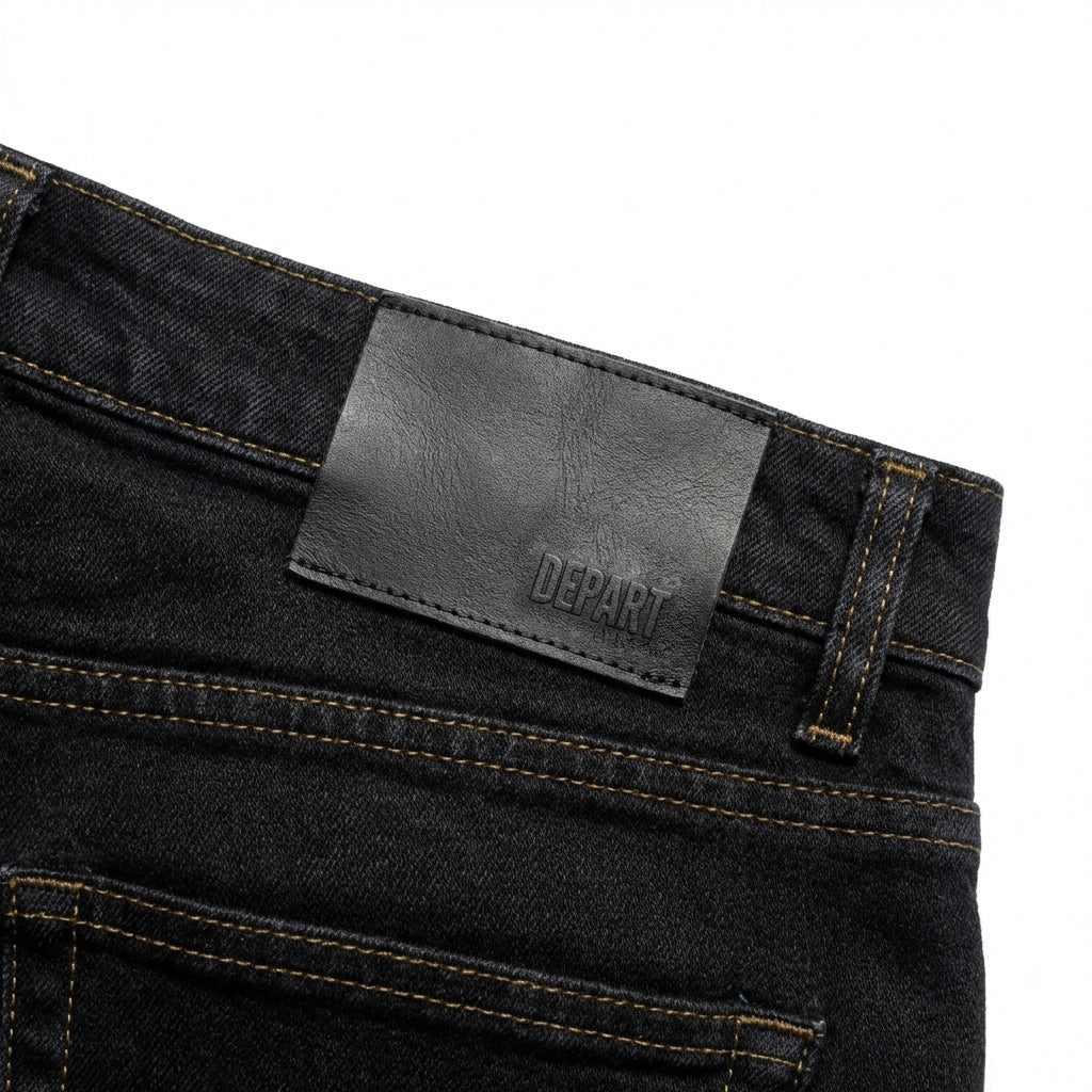 Depart Jean Slim Noir Élégant Homme