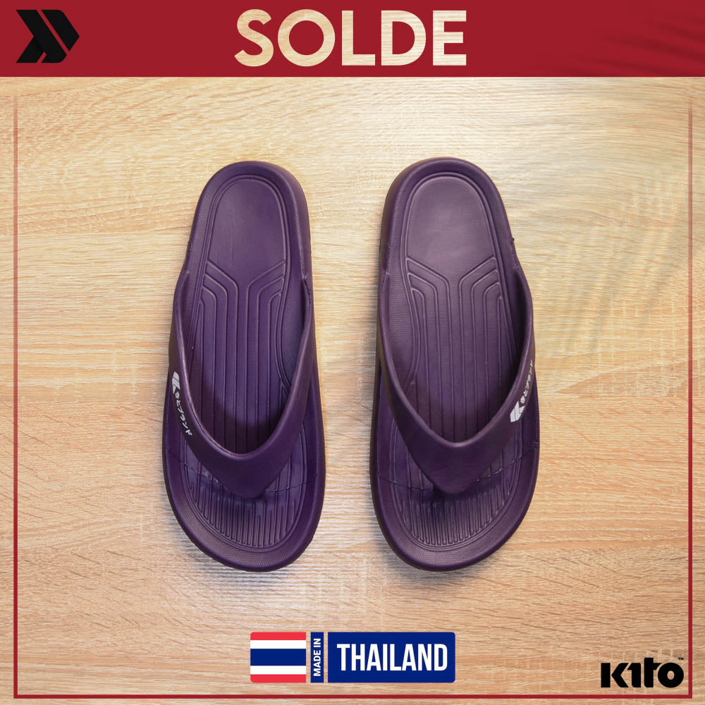 Kito Tongs Confortables Violettes Homme et Femme
