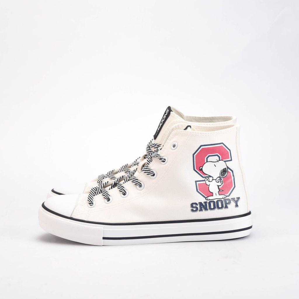 Peanuts Sneakers Montantes Snoopy en Toile Mixte