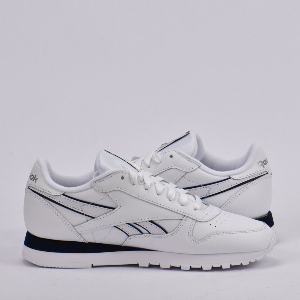 REEBOK CLASSIC LEATHER WHITE/WHITE/NAVY﻿ 5