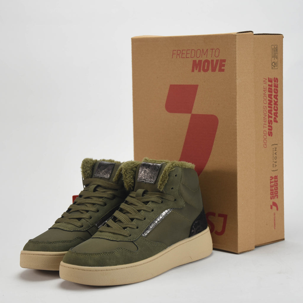 Safety Jogger Baskets Montantes Fourrées Kaki Femme
