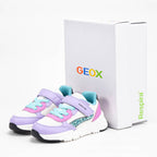 Geox Baskets Respirantes à Scratch Fille