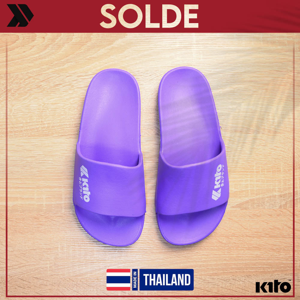 Kito Claquettes Confortables Violettes Unisexe