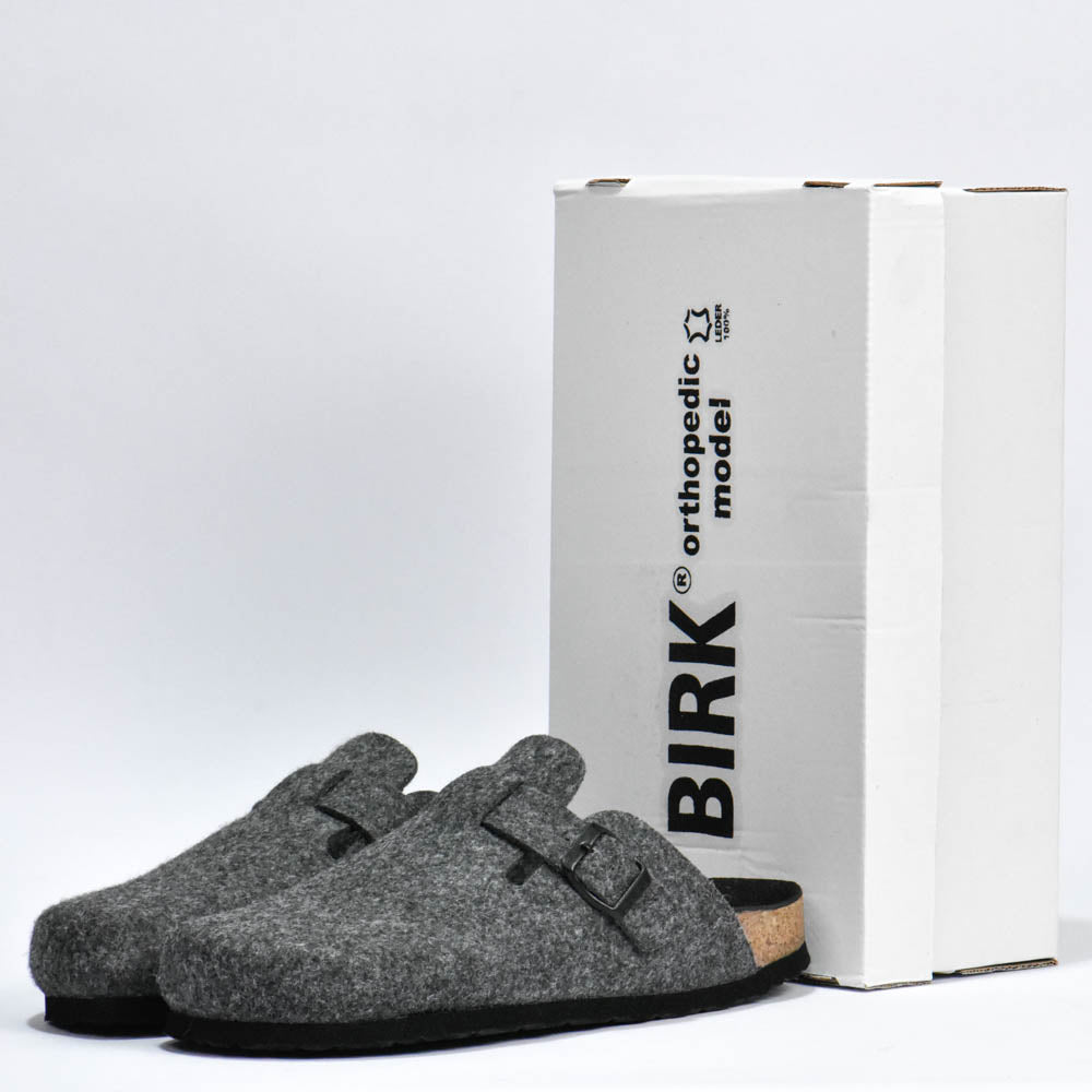 BIRKSBOT FEUTRE GRIS SOURIS PLANTA NOIR﻿ 1