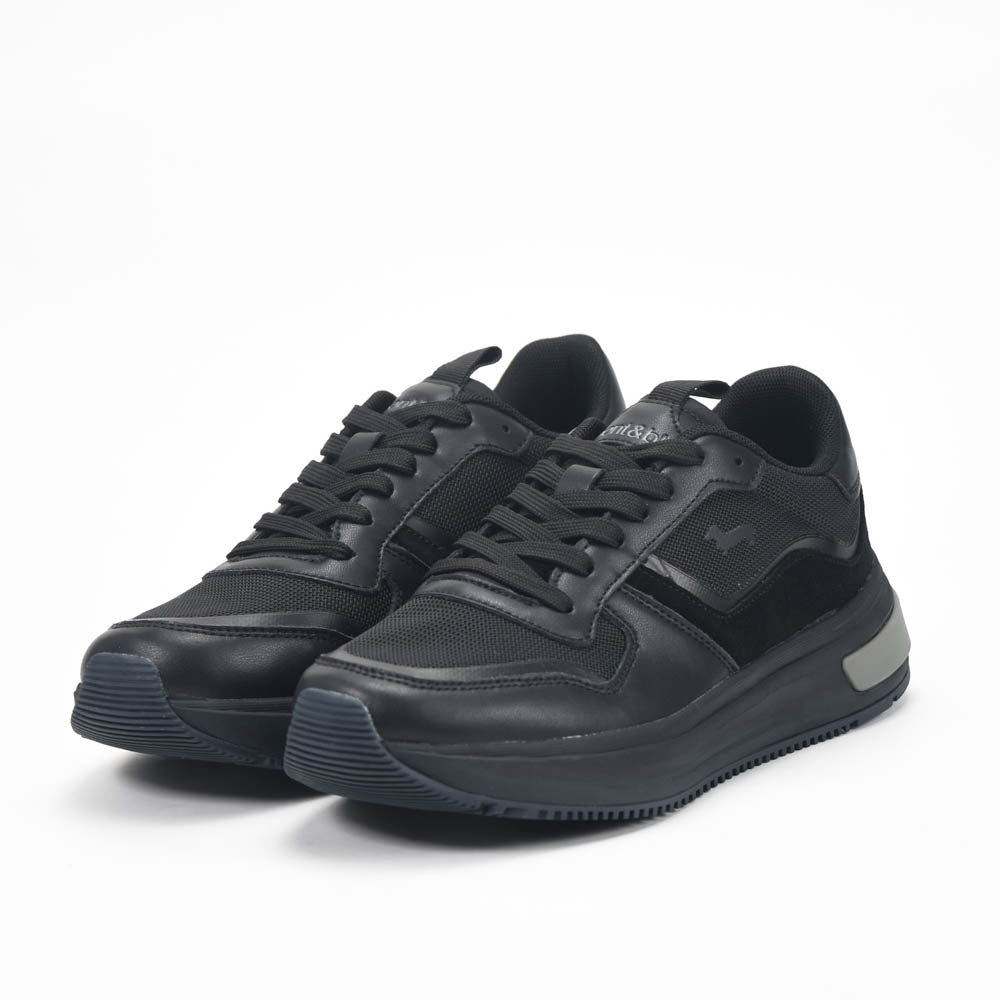 Harmont & Blaine Sneakers Cuir et Textile Noir Homme