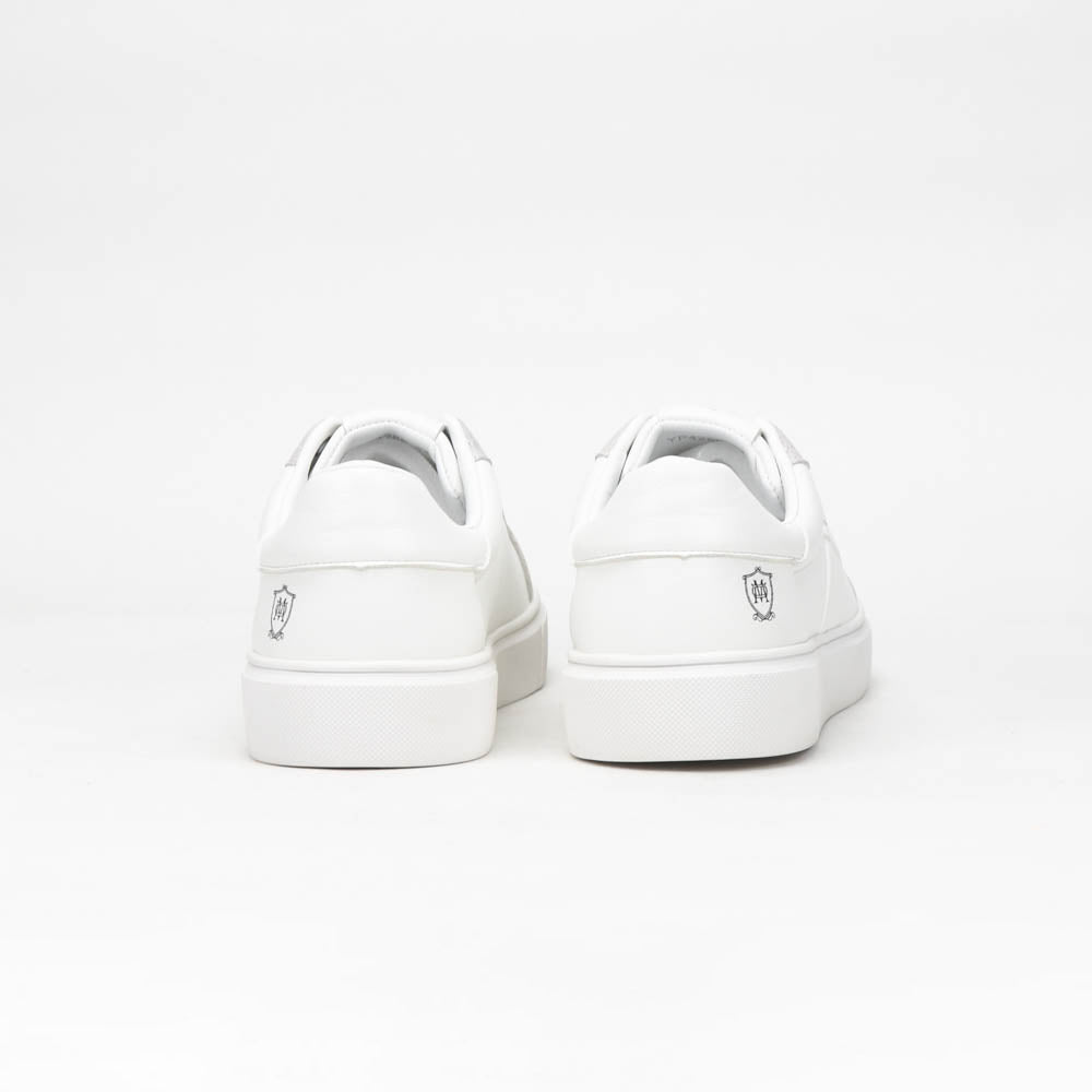 Massimo Baskets Basses Minimalistes Blanc Homme