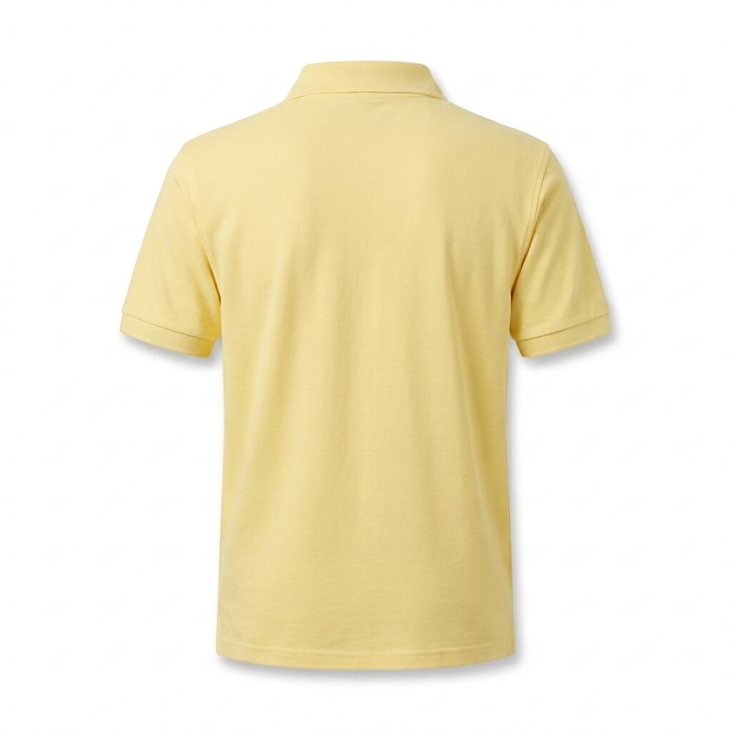 Kimland Polo Homme Jaune Coupe Classique Élégant