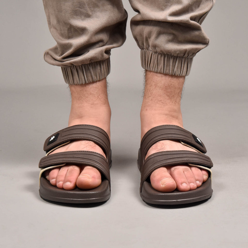 Kito Claquettes Confortables à Scratch Homme