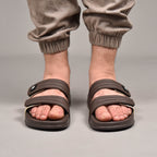 Kito Claquettes Confortables à Scratch Homme