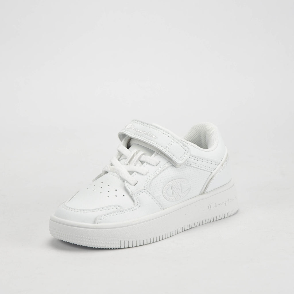 Champion Baskets Basses Blanches à Velcro Enfant