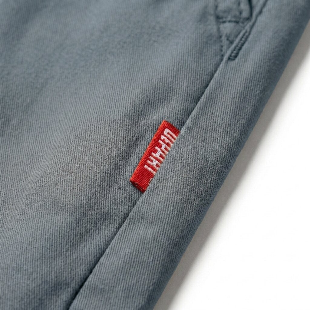 Kimland Short Chino Casual Homme Gris