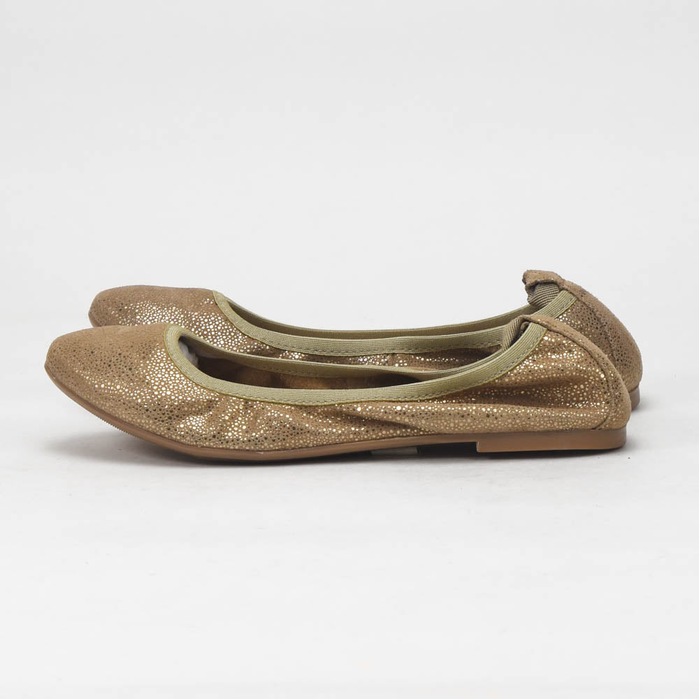 André Ballerines Dorées Confortables Femme