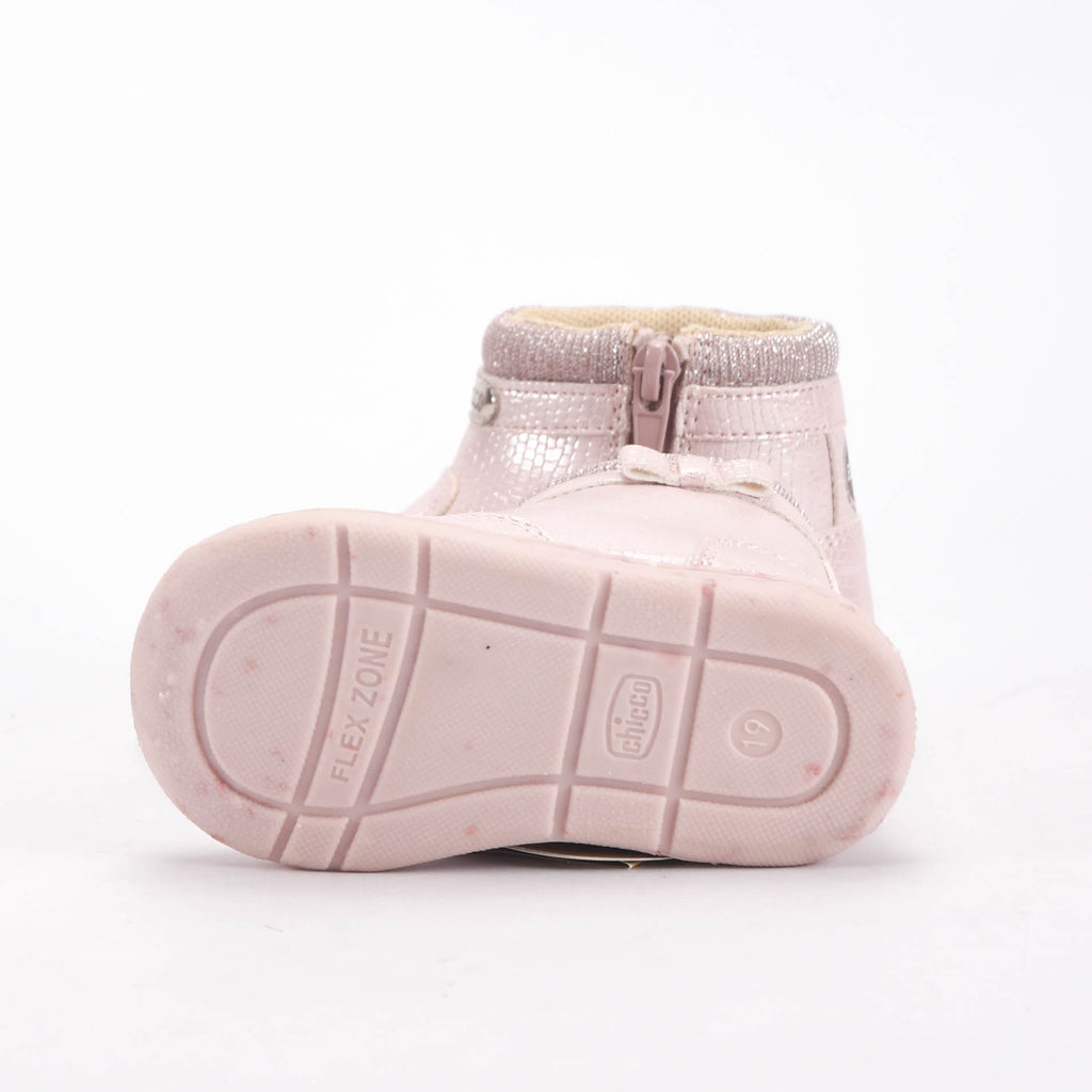 Chicco Bottines Souples Roses Brillantes Bébé Fille