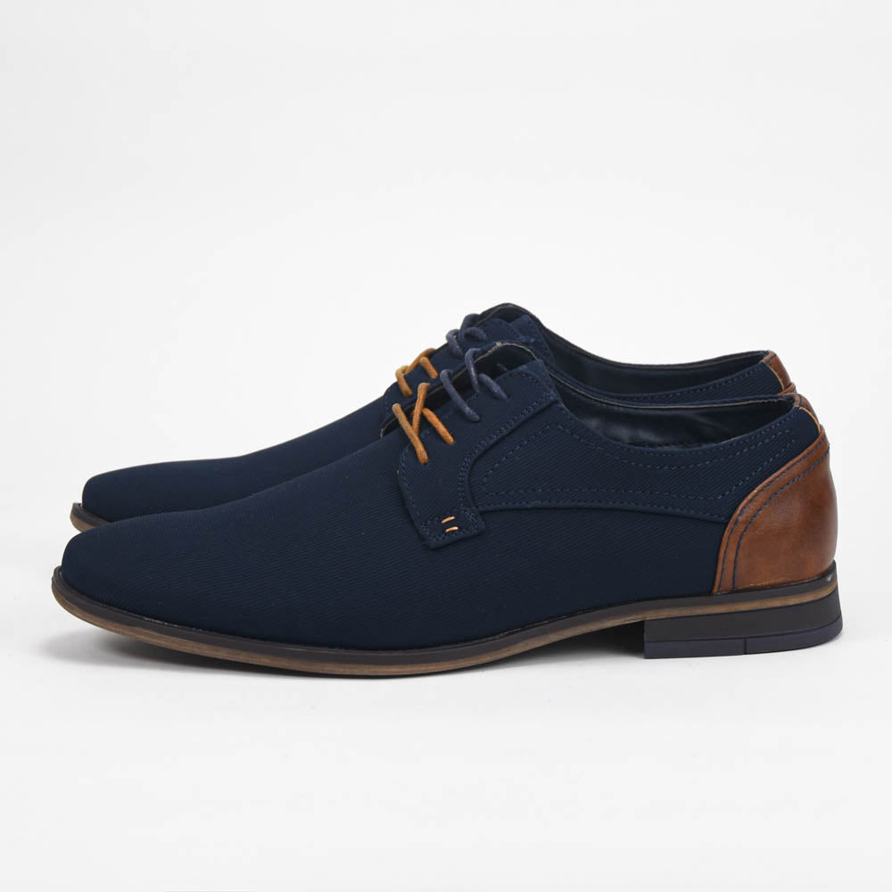 André Chaussures de Ville Élégantes en Toile et Cuir Homme