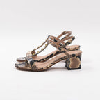 André Sandales à Talons Imprimé Serpent Élégantes Femme