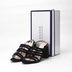 André Sandales à Talons Brides Noir Femme