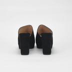 André Mules à Talons Hauts Noir Élégantes Femme