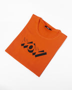 Kimland T-shirt Orange Imprimé Wow Homme