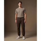 DEPART Pantalon Jogger Slim Marron Homme