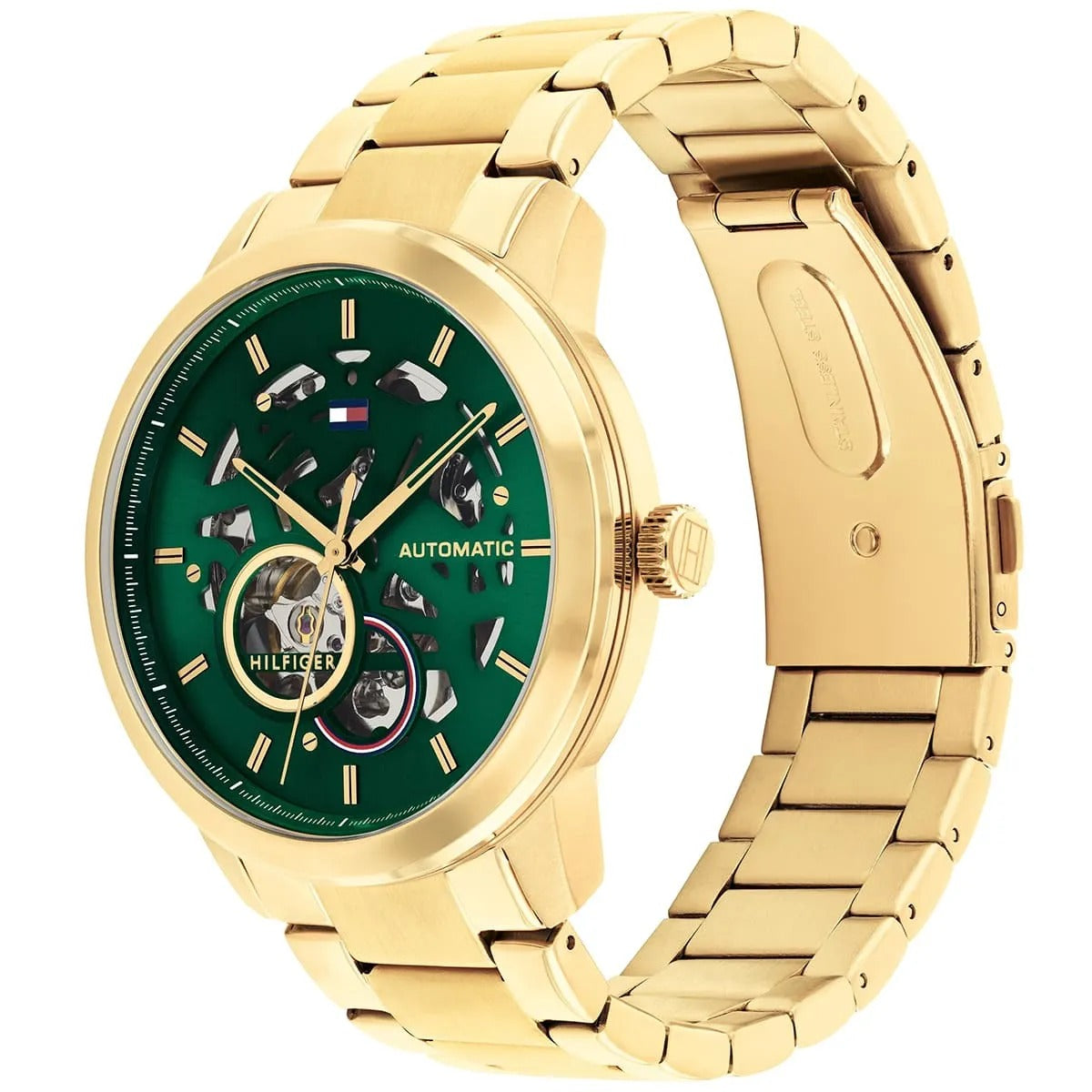 Tommy Hilfiger Montre Automatique Cadran Vert Homme