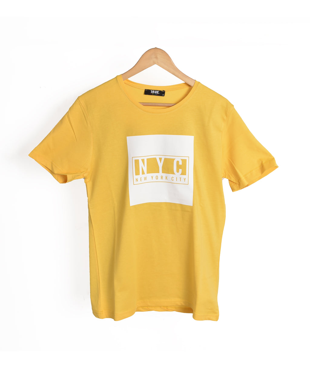 T-shirt JAUNE  NYC