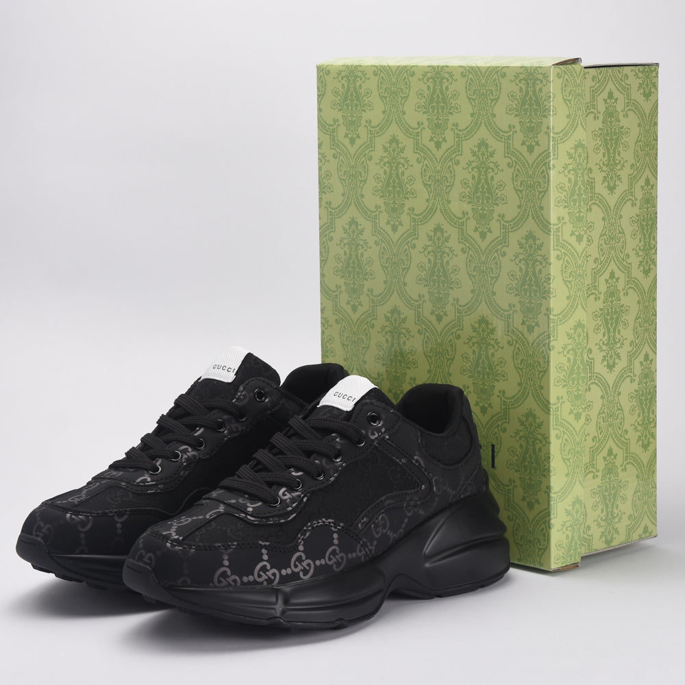 Gucci Baskets Chunky Logo Noir Homme
