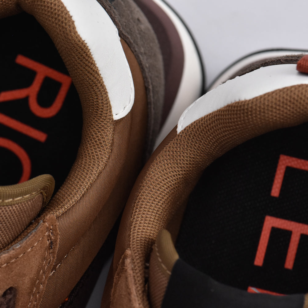 SUN68 Sneakers en Daim et Textile Marron Homme