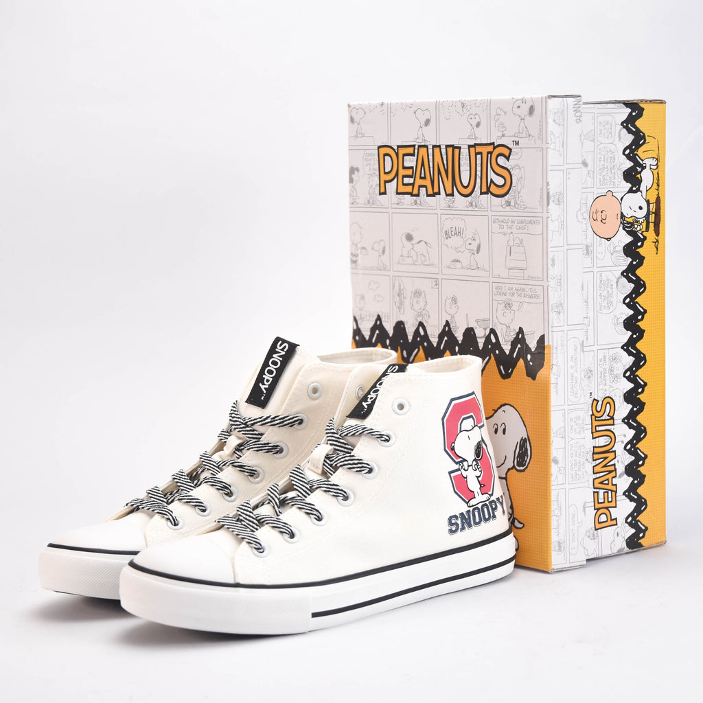 Peanuts Sneakers Montantes Snoopy en Toile Mixte