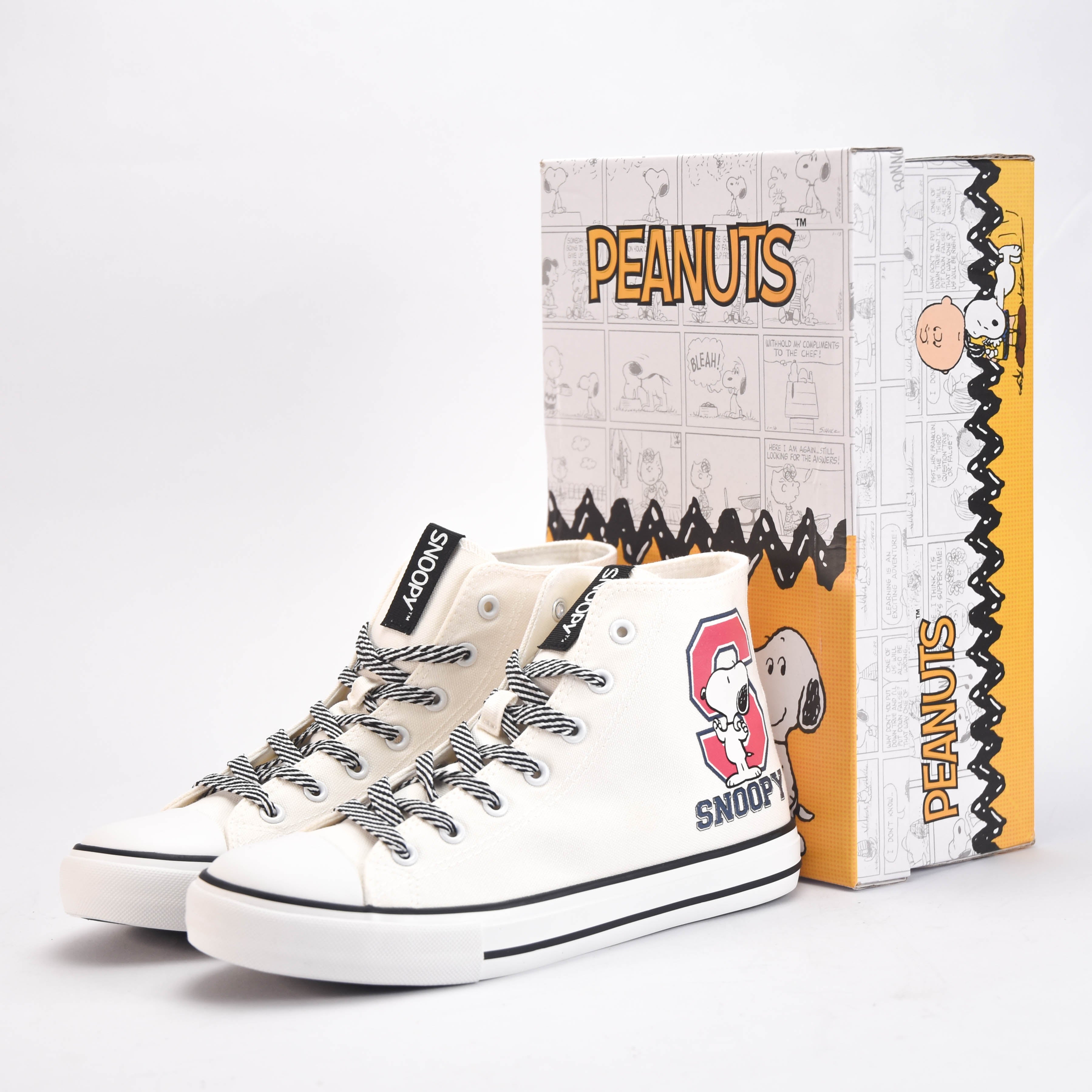 Peanuts Sneakers Montantes Snoopy en Toile Mixte
