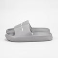Champion Claquettes Logo Gris Confortables Unisexe